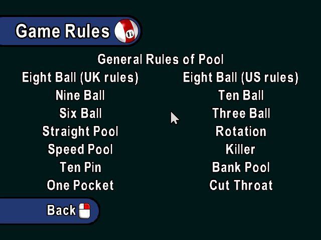 Ultimate 8 Ball screenshot 3 for Playstation